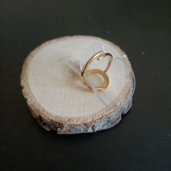 Bague Anneau Martelé