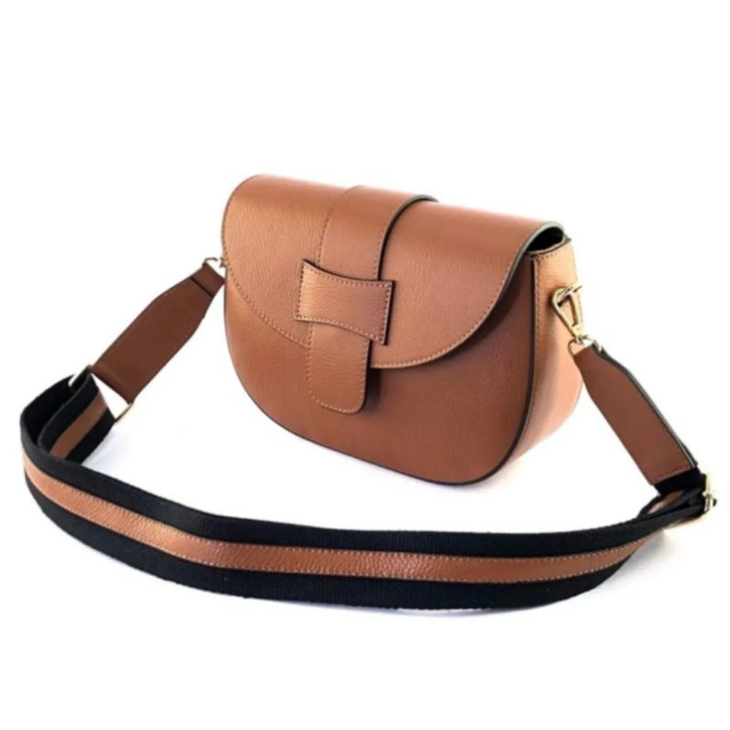 Sac Bandoulière en Cuir Avec Bandoulière Assortie