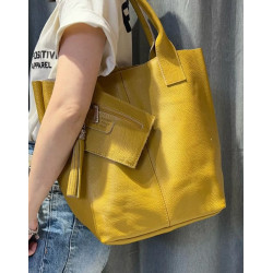 Sac Cabas en Cuir avec Pochette