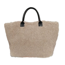 Sac Cabas en Cuir et Laine