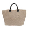 Sac Cabas en Cuir et Laine