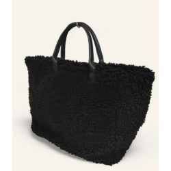 Sac Cabas en Cuir et Laine