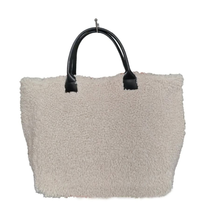 Sac Cabas en Cuir et Laine