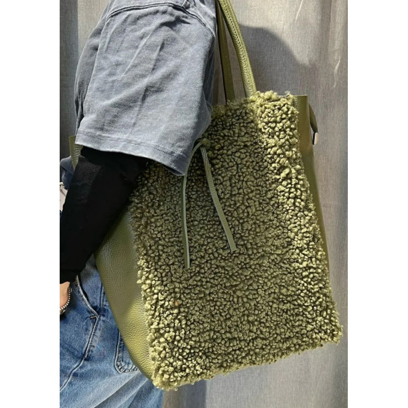 Sac Cabas Moumoute et Cuir