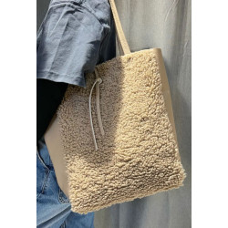 Sac Cabas Moumoute et Cuir