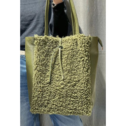 Sac Cabas Moumoute et Cuir