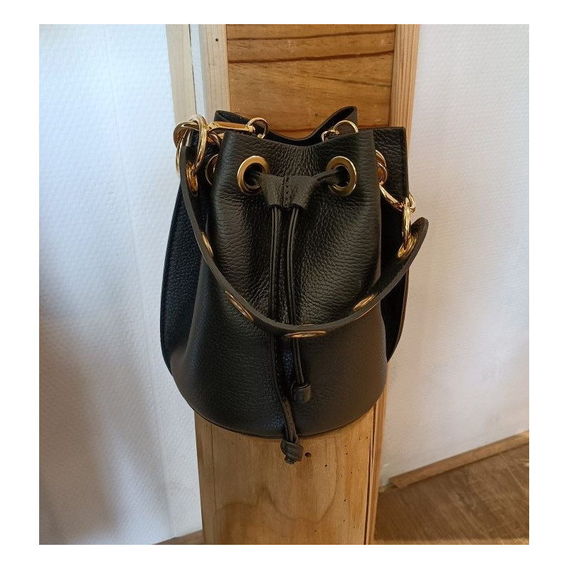 sac bourse en cuir