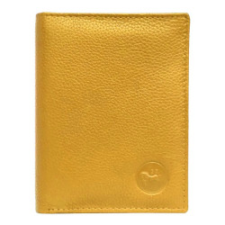 Portefeuille Junior Compact en Cuir Vachette Grainé