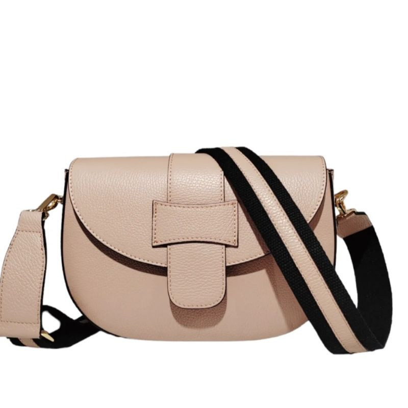 Sac Bandoulière en Cuir Avec Bandoulière Assortie