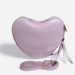 Sac Bandoulière "Coeur" en cuir Grainé