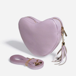 Sac Bandoulière "Coeur" en cuir Grainé