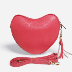 Sac Bandoulière "Coeur" en cuir Grainé