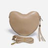 Sac Bandoulière "Coeur" en cuir Grainé