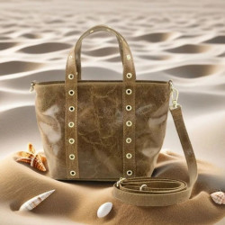 Sac Cabas en Cuir "Box & Saffiano" Collection