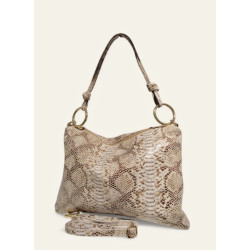 Sac Bandoulière en Cuir "Effet Serpent"