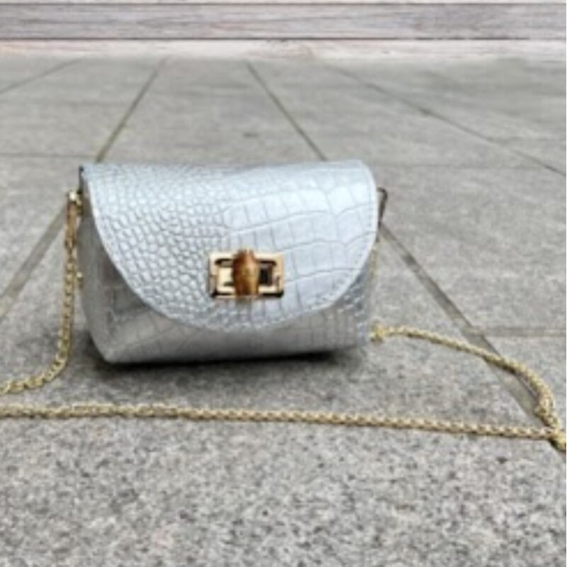 Petit Sac Bandoulière “Effet Croco”